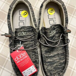 Hey Dude Men's Loafers - Black and Cream